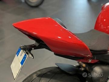 Codone monoposto rosso lucido per moto