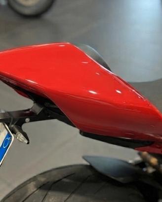 Codone monoposto rosso lucido per moto