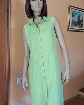 Abito vintage sartoriale  verde acido 
