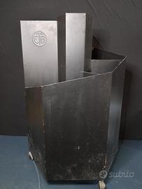 Portaombrelli a spirale industriale in metallo