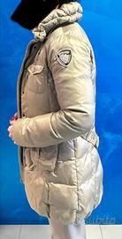 Piumino lungo Blauer taglia M dorato