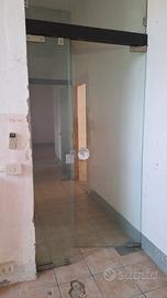 Porte in vetro temperato per ufficio – 3 pezzi 