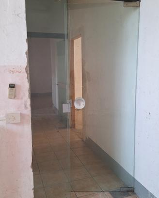 Porte in vetro temperato per ufficio – 3 pezzi 