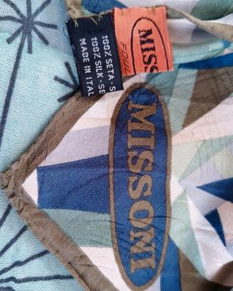 foulard 💯 seta a marchio Missoni 
