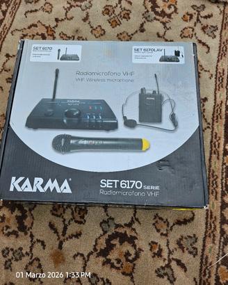 Radiomicrofono Wireless KARMA SET 6170 – Nuovo, Ma