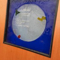 Porte scorrevoli con vetri decorati 