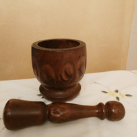 Mortaio Antico con pestello in legno