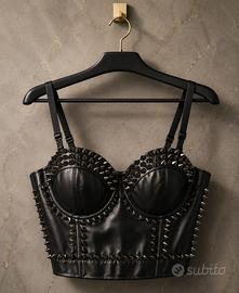 Top di pelle donna