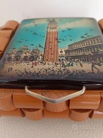 Cofanetto porta oggetti  "Anni 70° vintage 