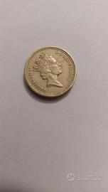 sterlina inglese 1990