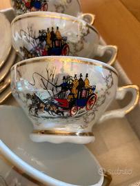 Servizio caffe per 8 persone porcellana italiana