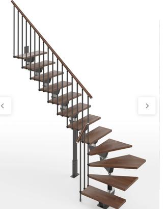Scala a rampa 1/4 di giro per interni