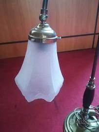 Lampada da tavolo abat jour stile rustico antico