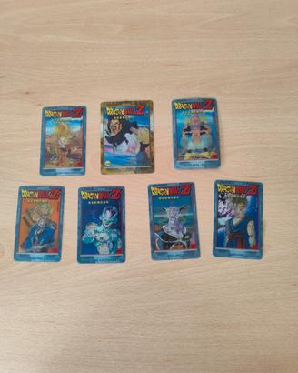 7 Carte Dragon Ball Z Olografiche/Holo 