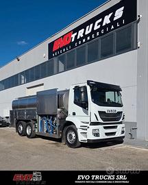 IVECO STRALIS 460 6X2, EURO 6, CISTERNA IN ACCIAIO