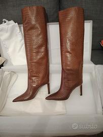 Jimmy Choo Mavis 85 stivali over the Knee in pelle
