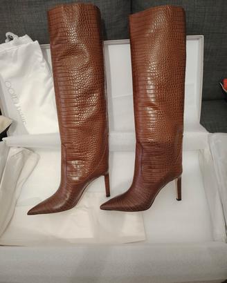 Jimmy Choo Mavis 85 stivali over the Knee in pelle