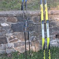 sci da fondo, racchette, scarpe 