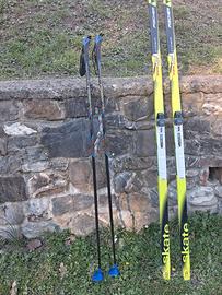 sci da fondo, racchette, scarpe 