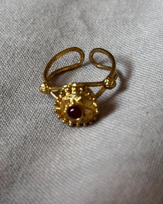 Anello Filigrana Sarda Argento Placcato Oro
