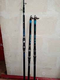 tre canne da pesca 