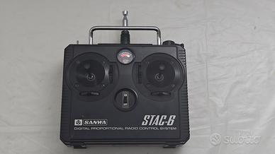 Radiocomando Sanwa Stack 6 Am Quarzi Modellismo Vi