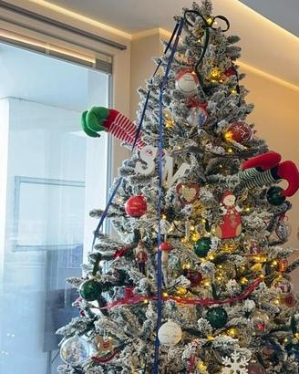 Albero di Natale Montebello Innevato 210cm