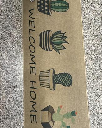 Zerbino "Welcome Home" con cactus – Tappeto