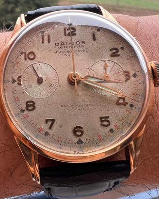 Dalcos Cronograph Suisse Oro 18 kt si scambi