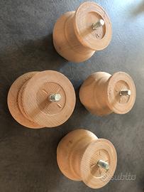 Piedini avvitabili legno