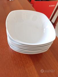 set 7 ciotole bianche in ceramica 