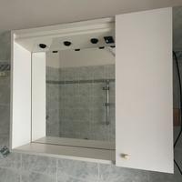 Mobile Pensile con specchio, luci e ripiani