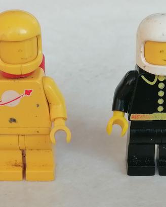 Lego Vintage 2 omini spaceman anni 80 giallo nero