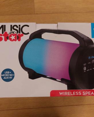 Cassa Bluetooth con luci e microfono