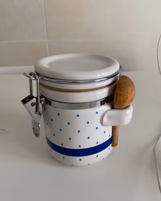 Barattolo Granarolo in ceramica con cucchiaino
