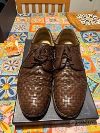 Scarpe uomo tg 42 marroni intrecciate