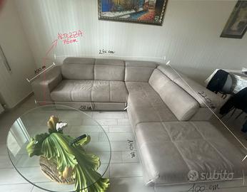 Divano ad L matrimoniale