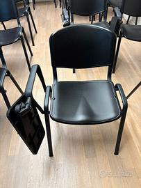 Sedie con ribaltina per aula/corso – come nuove