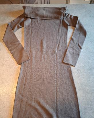 Maglia pesante invernale lunga marrone L nuova 