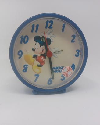 orologio con sveglia vintage topolino Mickey Mouse