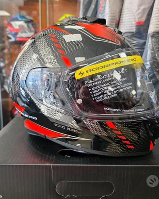 SCORPION Casco Integrale EXO 530 - THERAS - Red