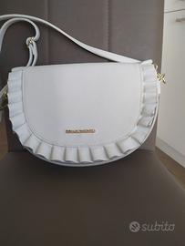 Borsa bianca in vera pelle Nuova Rinascimento