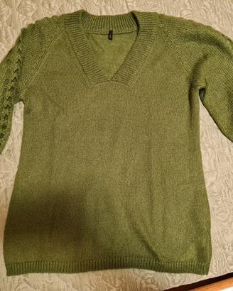 Maglione maglioncino donna Benetton taglia M verde