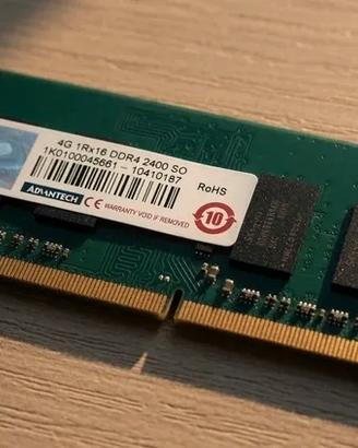 4GB DDR4 2400MHz So-Dimm RAM Portatile Notebook