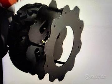 Coppia ruote ferro trincia Eurosystems TM 70 -P 70