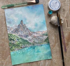 Acquarello originale formato A4