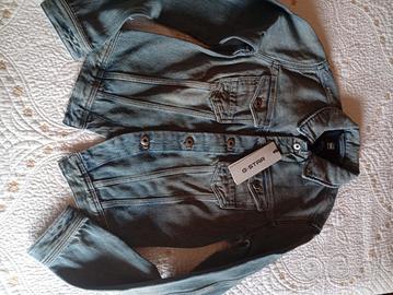 giubbotto giubbino giacca jeans XS donna