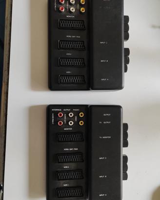DUE BASI-CIABATTA CON 4 PRESE SCART, 6 PRESE AUDIO