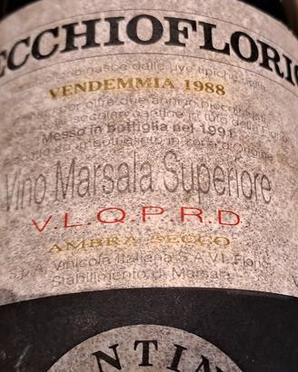 Bottiglia di marsala Vecchio Florio 1988