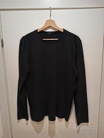 Maglia nera manica lunga uomo Tezenis